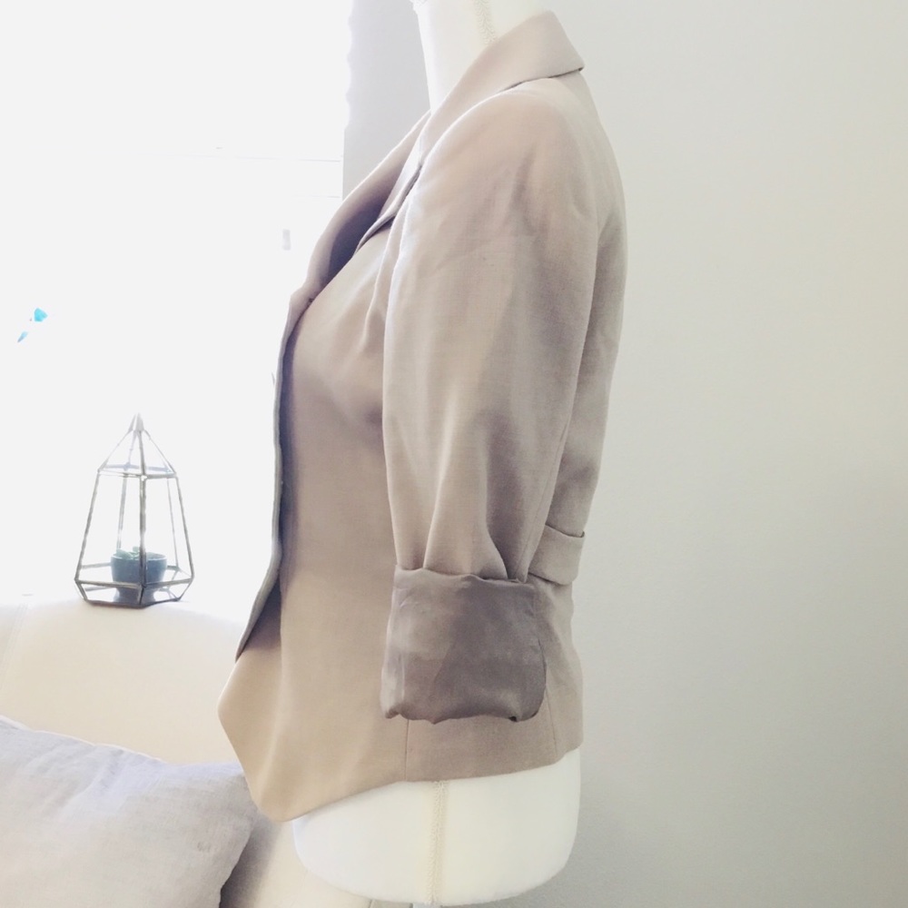 Giorgio Armani wool dbl breasted suit jacket - Picture 4 of 8